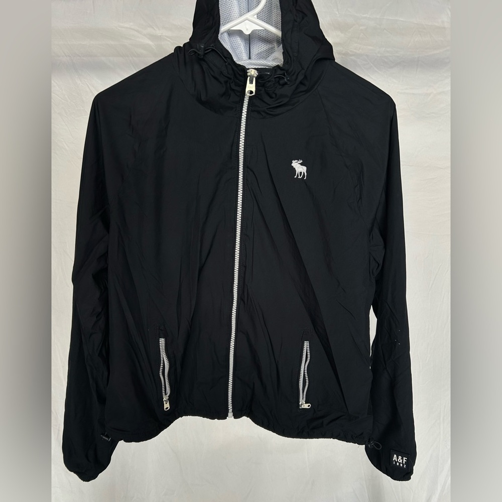 Abercrombie & Fitch Gray Mesh Jacket